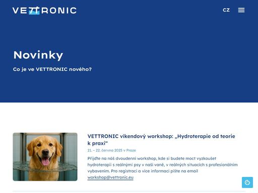 vettronic je ucelená řada hydroterapeutických van pro psy s pohyblivým podvodním pásem. vany vettronic jsou určeny pro rehabilitaci psů po operaci, cvičení plegických psů a kondiční cvičení psů agility a obézních psů. hydroterapeutické vany vettronic jsou vybaveny pro profesionální terapii, mají intuitivní a ergonomické ovládání, 2-stupňovou filtraci vody a integrované topení vody. k základnímu modelu van vettronic nabízíme také řadu doplňků, například výškově nastavitelný protiproud s whirlpoolem, rám pro zavěšení plegických psů nebo volitelný náklon pásu.