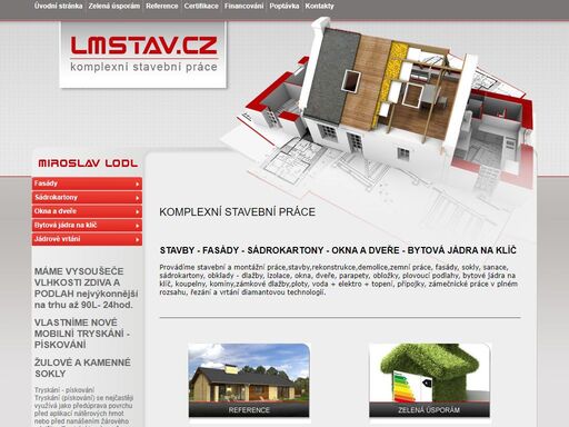 komplexní stavební práce - miroslav lodl. stavební a montážní práce.