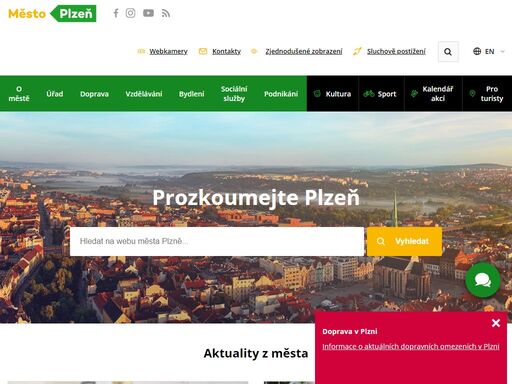 plzeň-informace o městě, uřední hodiny, řešení životních situací, podatelna, katalog akcí, sport, kultura