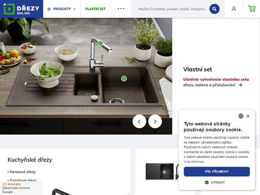 kuchyňské dřezy od předních světových výrobců blanco, franke, teka, schock. dřezy, kuchyňské baterie, drtiče odpadu za nejlepší ceny na trhu! drezyonline.cz