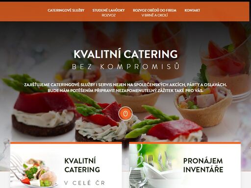 zajišťujeme catering a cateringové služby v brně i po celé české republice. připravíme kvalitní catering pro vaše firemní akce, galavečery, oslavy, promoce, obchodní jednání nebo garden a dětské párty.
