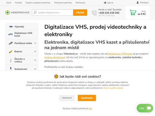 potřebujete zdigitalizovat vhs, nebo potřebujete nakoupit videotechniku, set-top-boxy a další elektroniku? vše uvedené u nás najdete za bezkonkurenční ceny!