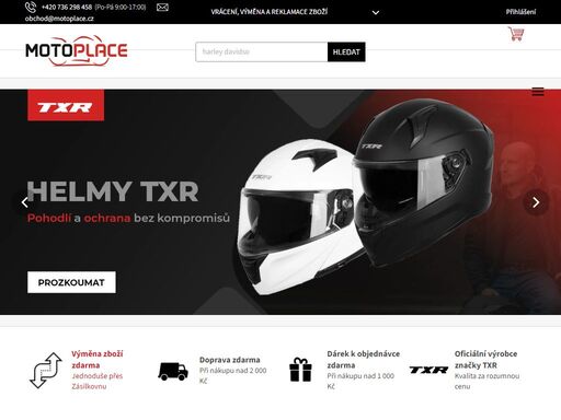 motoplace.cz ? - oficiální výrobci a distributoři motorkářského oblečení značky txr s dopravou zdarma od 2 000 kč a snadnou výměnou zboží. ??