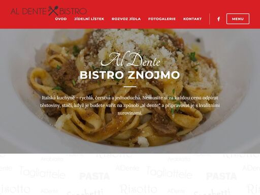 italská kuchyně, domácí kuchyně, polední menu, domácí těstoviny, špagety, risota, saláty, dezerty, specializujeme se na domácí italskou kuchyni, jako jsou těstoviny, saláty, v nabídce máme stálou nabídku z jídelního lístku, pravidelné sezónní nabídky, polední menu. na přípravu jídel používáme těstoviny prvotřídní kvality, které si vyrábíme výhradně sami. rozvoz znojmo a okolí.