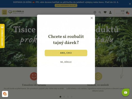 tisíce ekologických produktů proklepnutých do detailu. biokosmetika, ekodrogerie a zero-waste vychytávky laskavé k tělu, přírodě i zvěři. ? blesková doprava a šetrné balení. ? přes 11 tisíc pozitivních recenzí na heureka. ? poznejte s námi radost z udržitelného života!