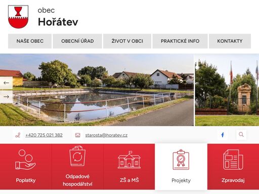 oficiální stránky obce hořátev