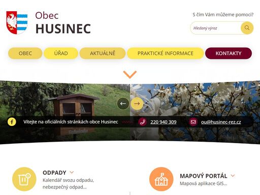 oficiální stránky obce husinec