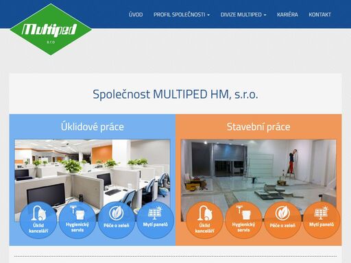 firma multiped s.r.o., provádíme úklidové služby, stavební práce, údržbu nemovitostí, realizace interiérů