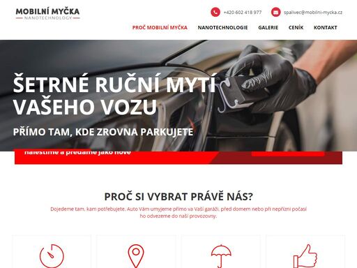 dokonalé ruční mytí aut těmi nejmodernějšími přípravky na bázi nanotechnologie.