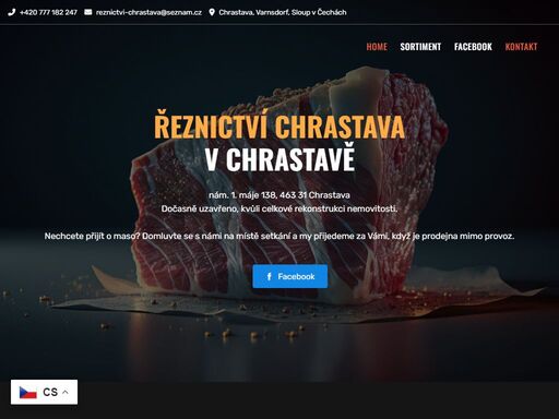 řeznictví chrastava s pobočkami v chrastavě, varnsdorfu, sloupu a dalšími službami.