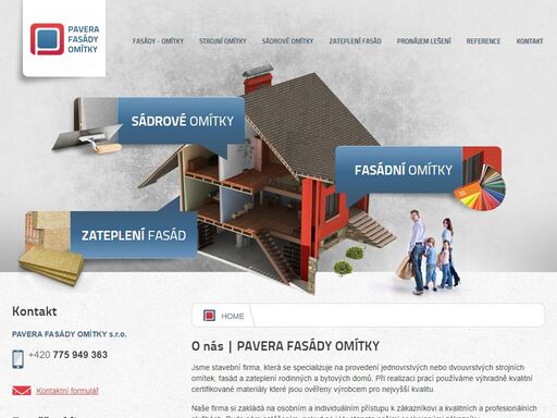 fasády a omítky pavera dolní benešov. zabýváme se také sádrovýma omítkama.