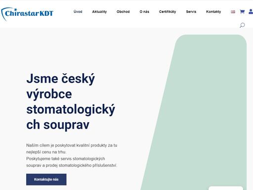 společnost chirastar se zabývá výrobou, vývojem a servisem stomatologických souprav a prodejem stomatologického příslušenství od roku 1994. jako skutečný