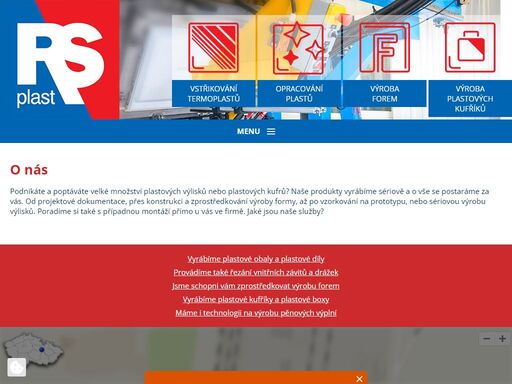 vyrábíme technické výlisky a plastové kufry. provádíme také řezání vnitřních závitů a drážek. dokážeme vyrobit i pěnové fixace a pěnové výplně do kufrů. 