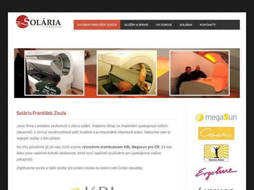 servis solárií a výhradní distributor kbl megasun