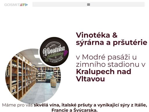 přijďte se přesvědčit o prvotřídní kvalitě našich vín do vinotéky v modré pasáži v kralupech nad vltavou. velkoobchod s vínem provozujeme již od roku 2001.
