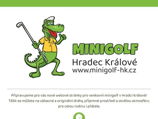 minigolf v krásném parku v hradci králové