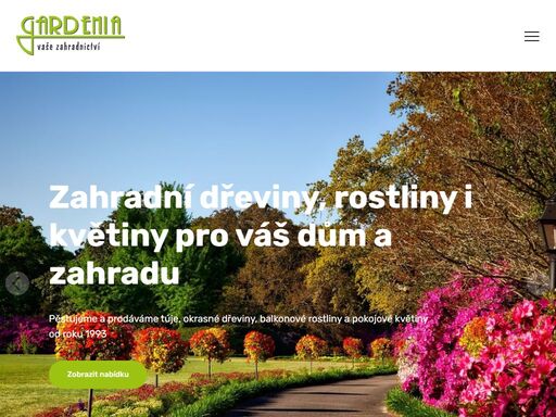 zahradnictví gardenia - distributor tůjí pro živé ploty. thuje, thuja po celé čr