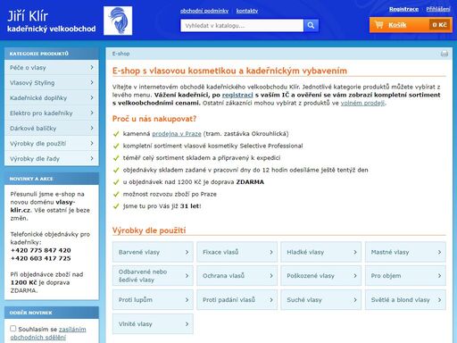 kadeřnický e-shop s italskou vlasovou kosmetikou značky selective professional, kezy, kadeřnickými doplňky a vybavením.
