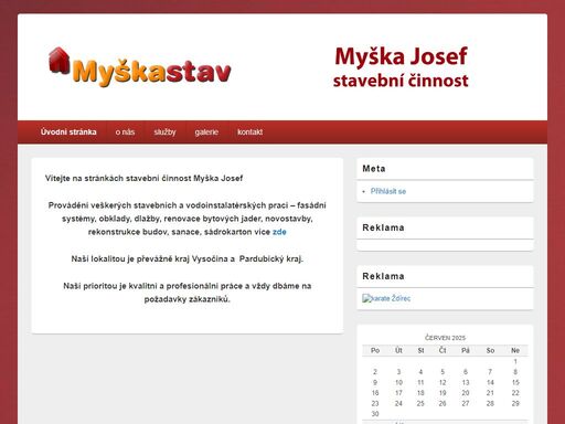 myška josef stavební činnost. provádění veškerých staveních a vodoinstalatérských prací - fasádní systémy, obklady, dlažby,