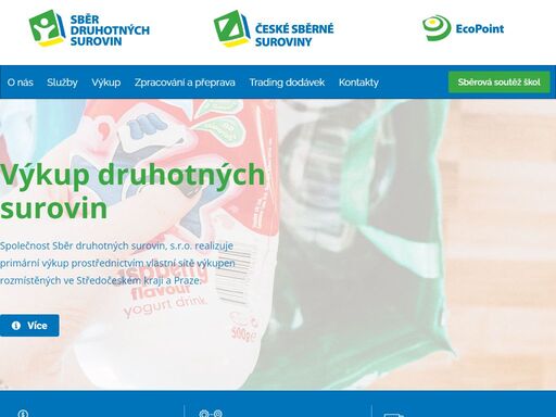 naše společnosti se opírají o desítky let zkušeností v oblasti výkupu, svozu, zpracování a obchodu s druhotnými surovinami, včetně nebezpečných odpadů a ekologické likvidace autovraků. koncern je uspořádán do třech navzájem navazujících společností. kompletní seznam poskytovaných služeb, zajišťujících co nejšetrnější přístup k životnímu prostředí, naleznete níže.