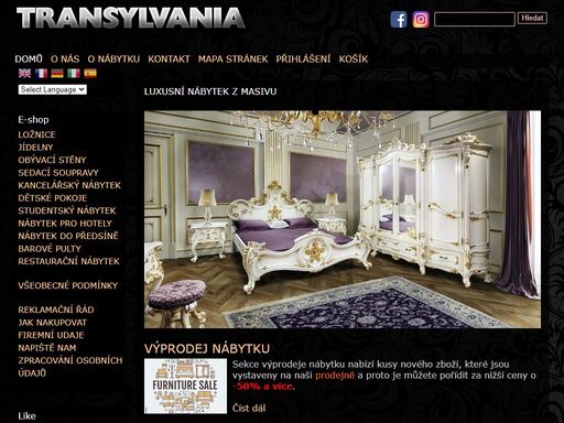 luxusní nábytek z masivu pro váš byt, dům, pracovnu, penzion a nebo hotel.