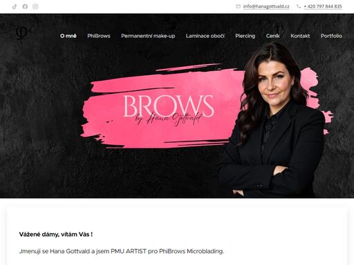 vítejte na webu brows by hana gottvald