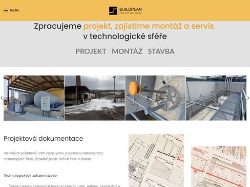 zpracujeme 3d návrh + projekt, zajistíme stavební povolení a zabezpečíme výstavbu technologických celků jako čerpací stanice pohonných hmot, naftové hospodářství náhradního zdroje energie a jiné technologické potrubní rozvody.