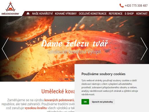 zajišťujeme výrobu kovaných bran, plotů a jiných kovaných výrobků na míru na přání zákazníka, prodej kovářských polotovarů.