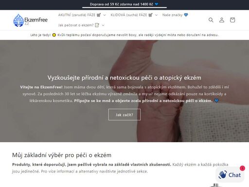 zbavte se atopického ekzému přírodní cestou. non-toxic kosmetika, krémy i prací prostředky bez dráždivé chemie – vše na jednom místě.