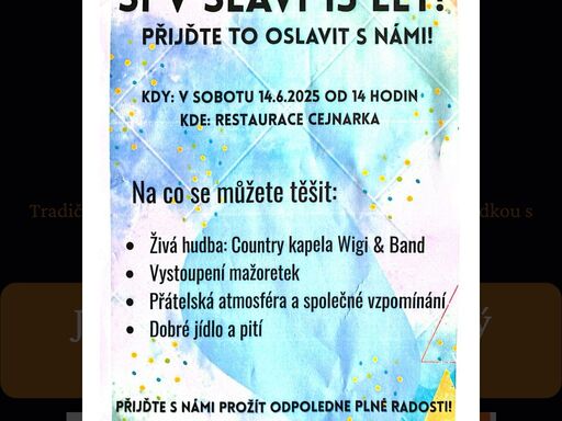 tradiční pivnice a restaurace se salonkem a letní zahrádkou s dětským hřištěm.
