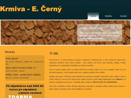 krmiva e.černý, krmiva přeštice