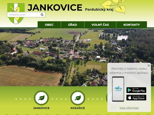 oficiální stránky obce jankovice