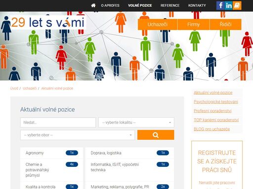 personální společnost aprofes - pomáháme lidem najít správné pracovní uplatnění a firmám obsadit do jejich týmu toho správného člověka.