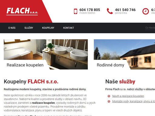 koupelny flach litomyšl - navrhujeme a realizujeme moderní koupelny.