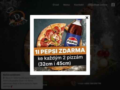 dd pizza zajišťuje rozvoz jídel. rozvoz jídla si můžete objednat online nebo po telefonu.