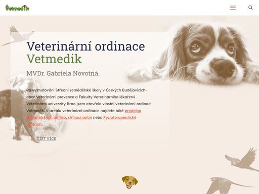 v naší ordinaci vetmedik, kterou založila paní doktorka mvdr. gabriela novotná, již za ta léta nabízíme opravdu komplexní služby a vyšetření vašich miláčků. pomáhají nám k tomu sofistikované, moderní přístroje i odborný personál. provádíme základní i rozšířené operace.