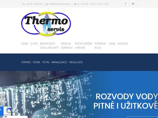 thermo servis králův dvůr, beroun, topení, voda, plyn, kanalizace, regulace, solární systémy