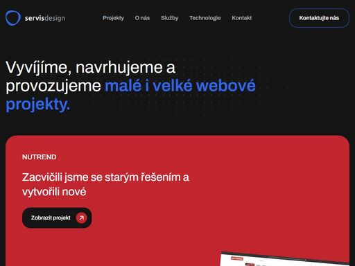 vyvíjíme, navrhujeme a provozujeme malé i velké webové projekty