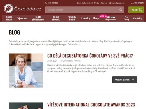 e-shop s kvalitními bean-to-bar čokoládami z celého světa. najdete u nás tabulky, čokoládu na vaření i pralinky a doručíme vám je po celé čr i slovensku.