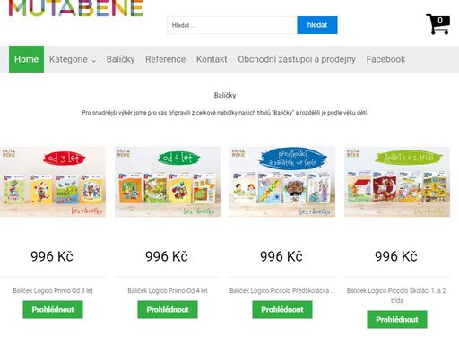 nakladatelství mutabene vydává učební systémy pro předškolní vzdělávání v mateřských školách a pro první stupeň základních a speciálních škol. jsou také určeny pro domácí samouku.