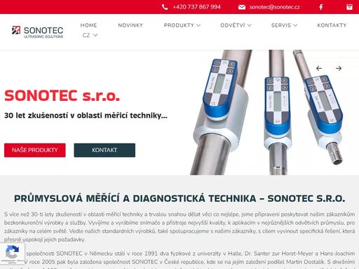 dodáváme řešení v oblasti ultrazvukových měřicích technologií. vyrábíme snímače a přístroje k aplikacím v různých odvětvích průmyslu - průtokoměry kapalin, průtokoměry plynů, snímač bublin, hladiny, netěsností nebo rosného bodu.