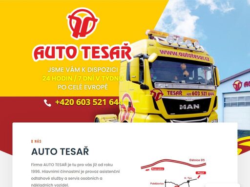 asistenční odtahová služba, servis osobních a nákladních vozidel. pojízdná autodílna