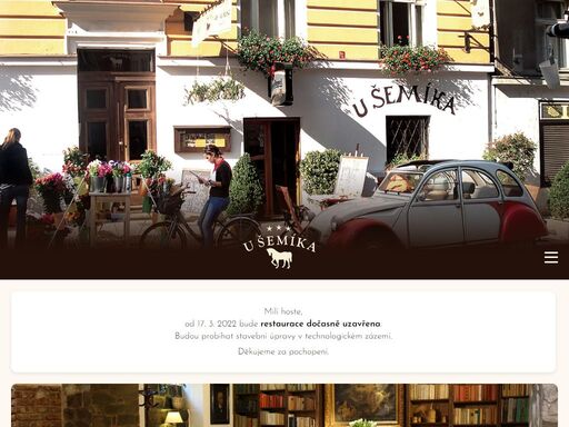 vítejte u šemíka. v rodinném hotelu a restauraci v centru prahy, který se nachází ve zrekonstruované budově z roku 1884 a je součástí kouzelného historického komplexu vyšehrad.