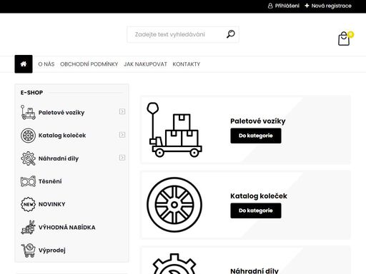 paletové vozíky - eshop, prodej a servis. veškeré náhradní díly na námi prodávané zboží.