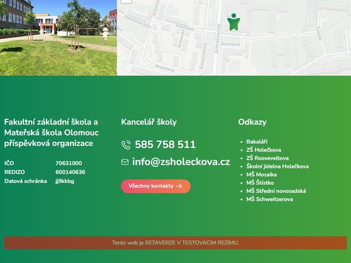 základní škola holečkova v olomouci nabízí vzdělávání pro žáky 1.–9. tříd, moderní sportovní zázemí, mateřské školy a bohaté mimoškolní aktivity.
