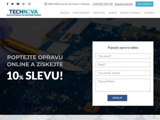 servisní středisko technova ? nejnižší ceny ? originální díly ? profesionální a včasné opravy ? příznivé ceny ? stoprocentní kvalita