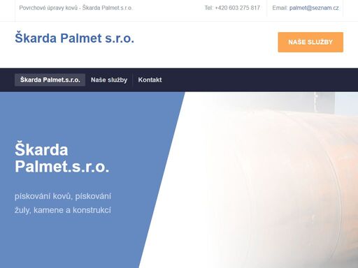 škarda palmet s.r.o. vám služby v oblasti povrchové úpravy kovů - metalizace, barvení, tryskání a pískování nebo antikorozní povrchové úpravy v plzni a okolí