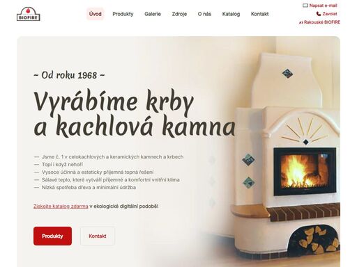 jsme biofire, přední výrobce kachlových kamen, krbových kamen a kachlových sporáků. specializujeme se na vytváření vysoce účinných a esteticky příjemných topných řešení.