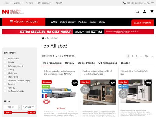 nábytek  - značkový nábytek se slevou až 30%
