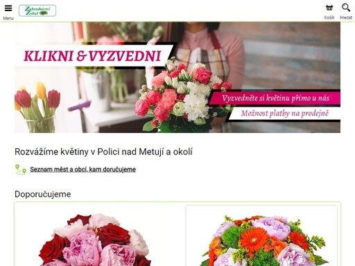 rozvážíme z přímo z našich květinářství ? doručujeme také do okolních obcí ? objednání on-line ? výběr z široké nabídky zahradnictví ? květiny přímo od pěstitele ? příznivé ceny ?